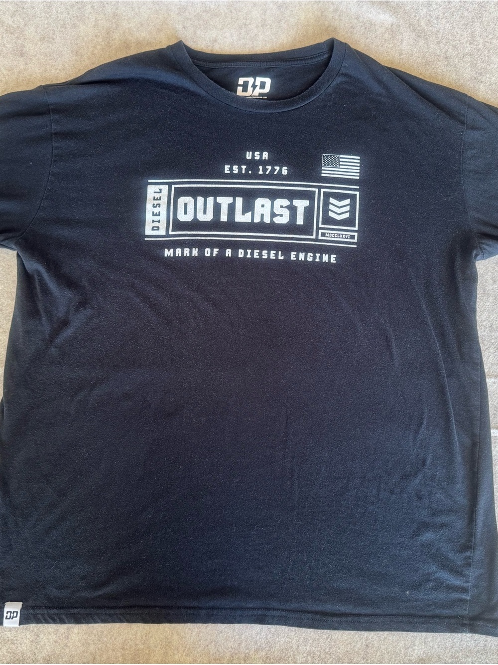 Diesel Power Gear Outlast Graphic Short Sleeve Tee - Black